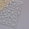 Pegatinas para uñas Tomoni Relief, pegatinas explosivas de papelería japonesa para uñas, pegatinas de camelia para uñas después de la lluvia, pegatinas de joyería para uñas