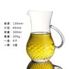 Venda por atacado com alça pote de vinho transparente com separador de licor de escala LOGO vinho de vidro transparente doméstico derramando pote de vinho
