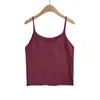Nuevo Estilo Top de Punto Versátil sin Mangas con Cuello en V que se Puede Usar por Fuera, Camisola Interior Holgada Bm para Mujer