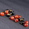 Ágata roja natural ágata negro ocho dioses guardianes cuentas redondas pulsera DIY año de nacimiento con cuentas cuentas espaciadoras cuentas sueltas