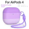 Diseño de una pieza tricolor adecuado para funda de auriculares Airpods4, Cubierta protectora de silicona para AirPods para auriculares Bluetooth de Apple