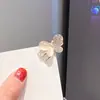 Elegante Pasador de Perlas para Mujer, Pinza Metálica Negra con Lazo, Pinza Lateral de Alta Gama, Pinza para Flequillo, Pinza Sencilla de Pato