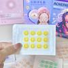 Parche para Acné con Cara Sonriente y Diseños Coloridos, Parche Corrector de Corazón Incrustado con Diamantes, Hidrocoloide Físico Absorbente de Pus, Se Puede Aplicar con Maquillaje, Divertido y Llamativo