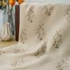 Ropa de mujer elegante floral retro francesa tela gruesa y opaca vestido de otoño e invierno tela decorativa de arena crujiente