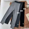 Outono e Inverno Estilo Coreano Nova Roupa Externa para Meninas Calças Quentes Estampadas de Algodão Puro Respiráveis Emagrecedoras Calças de Segunda Pele para Meninas Estudantes