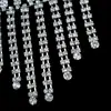 Pulsera de Joyería de Malla Exagerada de Múltiples Filas con Pedrería Europea y Americana, Pulsera Personalizada de Moda con Borla Super Brillante de Diamantes Completos para Mujeres Nicho