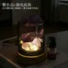Luz de noche difusora de piedra de cristal natural, luz de noche de piedra cruda para aromaterapia, decoración de luz ambiental para dormitorio en casa, venta al por mayor