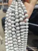 Turquesa Branca Natural Contas Soltas Acessórios para Joias Artesanais DIY Materiais para Pulseira Colar Turquesa Branca Produtos Semi-Acabados Venda por Atacado