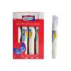 Corrector de líquido blanco de secado rápido de 7 ml, bolígrafo corrector de presión puntual de gran capacidad, corrector de líquido para estudiantes de primaria para eliminar papelería al por mayor