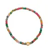 Pulsera Popular de Turmalina Hielo Triturado, Estilo Doble Círculo, Mini Perlas, Pulsera de Cristal Colorida para Mujer, Pulsera de Juego Cultural