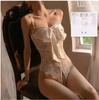 Lingerie sexy não provocante sexy laço peito pequeno apertado coquete paixão abrir arquivo tentação macacão mulheres tamanho grande