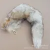 Chaveiro Pingente Cauda de Raposa Fivela Joia Pingente de Bolsa Pelúcia Exposição de Quadrinhos Fantasia de Dança Adereços de Performance