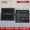 80 Cartões de Cartolina para Nail Art Disponíveis em Vários Tamanhos, Cartão de Fundo para Adesivos de Nail Art, Papel Especial para Exibição de Unhas de Alta Qualidade