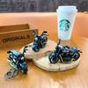 Decoración de modelo de motocicleta de aleación de retroceso mini juguete de carreras transfronterizo llavero colgante máquina de garras regalo venta al por mayor