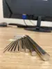 Jogo de Chaves Allen de Cabeça Chata em L Niquelado Ferramenta de Parafusadeira para Hardware Métrica/Imperial Conjunto Atacado M3M4