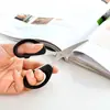 Tesoura de papelaria para escritório, casa, cozinha, costura, corte de papel, disponível nos tamanhos grande, médio e pequeno, tesoura artesanal de aço inoxidável