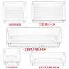 Caixa de armazenamento de gaveta terno de plástico transparente gaveta de escritório built-in classificação bandeja dresser caixa divisória de armazenamento