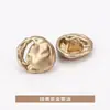 Corte de Oreja Metal Mano Cosida Moda Exquisito Lana Ropa Traje Abrigo Chaqueta Gabardina Botones