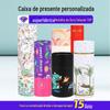 Presente personalizado Lotus raiz amido vinho vermelho caixa de cor Flor Tubo de alimento cilindro caixa de embalagem Chá frasco de papel tubo de papel feito sob medida
