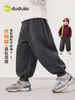 Pantalones Esponjosos Familia Dudu Pantalones Forrados de Felpa para Niños Pantalones de Invierno para Niños Pantalones Largos Gruesos y Cálidos para Niñas Moda Infantil