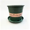 Vasos redondos de resina, estilo rústico, espessos, de terceira geração, tamanho galão, projetados para controle de raízes, aeração e prevenção de podridão radicular, adequados para cultivar flores e folhagens em varandas