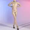 Medias Body de Talla Grande Brillantes Ultra-Delgadas con Cuello Alto, Sin Costuras, Brillo Aceitoso, Transparentes como la Piel, y Pueden Cubrir el Pecho y la Cabeza