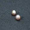 Brincos de Pérola de Água Doce Naturais Joias Agulha de Prata S925 Piercing na Orelha Simples Leve Luxo Estilo Nicho Brincos Versáteis