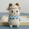 Nuevas Muñecas de Animales del Zodiaco Tejidas a Mano, Colgantes Creativos de Ganchillo de Hilo del Zodiaco, Lindos Adornos Pequeños de Animales