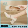 Zapatos Cheongsam, Zapatos de tacón Mary Jane para mujer, Nuevo modelo 2026, Tacones de plataforma estilo hada, Cuero suave, Elegantes zapatos de noche para dama de honor