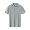 Camiseta Polo stretch de poliéster-algodão, 210g, 32 fios, manga curta, sensação fresca para uso externo no verão, vestuário corporativo com bordado e estampa