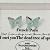 Aretes de Mariposa para Mujer Diseño de Nicho con Sentido del Estilo Aretes de Lujo Ligero Sentido Cool Verano 2024 Joyería para las Orejas