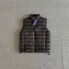 Colete leve transfronteiriço de gola alta sem mangas, fecho completo com zíper, cordão ajustável, para sobreposição no outono e inverno, estilo college americano