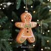 Nuevo Colgante de Hombre de Jengibre de Plástico Colgante Decoración de Árbol de Navidad Suministros Adornos Suministros de Decoración de Atmósfera En Stock