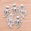 2 colores 17*31mm aleación de zinc diy joyería pequeños accesorios animal marino calamar pulpo colgante colgante colgante