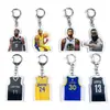 Venta al por mayor Kobe Curry James Irving Nick Young Llavero Colgante para Mochila de Camiseta de Baloncesto