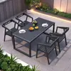 Jardim da Villa Pátio Externo ao Ar Livre Varanda Quintal Café Lazer Loja de Chá com Leite Combinação de Mesa e Cadeira Externa