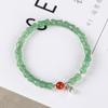 Pulseira de bambu de Jade Dongling Feminina Luxo leve retrô Estilo nacional senso de design nicho fivela de segurança Natal pulseira de jade presente