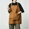 Delantales de Trabajo de Moda para Cocina Casera, Catering, Peluquería de Mascotas, Cafeterías y Tiendas de Té con Leche, Ropa de Trabajo Unisex para Salón de Uñas, Logo Personalizado