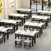 Mesa de comedor mesa de comedor y sillas mesa y silla para restaurante comercial combinación mesa y silla para desayuno hogar simple rectangular mesa de bar de snacks comedor