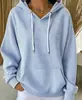 Moletom Feminino Casual com Capuz Estampado em 3D de Manga Longa, Versátil, Novo, Solto, Europeu e Americano, Transfronteiriço, Outono/Inverno 2026, Amazon