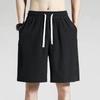 Ropa de Trabajo de Verano Pantalones Cortos Deportivos de Seda de Hielo Pantalones Finos de Cinco Puntos para Hombre Estilo Hong Kong Holgados Talla Grande Ropa Exterior Pantalones Grandes