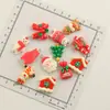 Navidad Hombre de Jengibre Mixto Reno Colgante de Pegatina de Resina DIY Colgante Hecho a Mano para Correa de Teléfono Móvil Pequeños Accesorios