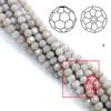 Cuentas al por mayor de 2 mm, 3 mm, 4 mm, cuentas de vidrio de fútbol de 32 caras, cuentas redondas facetadas, accesorios para joyería hecha a mano DIY