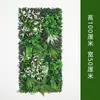 Pared de plantas verdes artificiales personalizada, pared de plantas artificiales con orquídeas, pasto de Milán, pasto mixto, fondo de decoración de pared de césped artificial