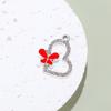 Colgante de Mariposa Accesorios Diamante Colgante Pequeño Simple Dulce Aleación Accesorios DIY Pulsera Collar Ropa Llavero