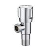 Válvula triangular engrosada de acero inoxidable galvanizado al por mayor de fábrica, válvula de cierre de agua para inodoro, calentador de agua, grifo de agua caliente y fría, válvula angular universal
