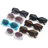 Nuevos Lentes Triangulares Transfronterizos Europeos y Americanos Simples Geométricos Moda Estilo Urbano Estilo Pasarela Gafas de Sol al por Mayor