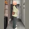 Jeans de Pierna Ancha para Chica Gordita de Tallas Grandes Estilo Retro Americano Pantalones Mop Rectos Sueltos de Cintura Alta Nuevos Primavera y Otoño 2025