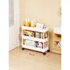 Prateleira de Armazenamento de Bolsas Atrás da Porta Doméstica Multifuncional Móvel Fenda Super Estreita Prateleira de Exibição de Bolsas de Couro Prateleira de Bolsas Prateleira Estreita Multicamadas