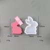 Molde de Silicone Vela Perfumada Coelho de Halloween Desenho Animado DIY Gesso Difusor Decoração para Casa Sabonete Artesanal Molde de Silicone